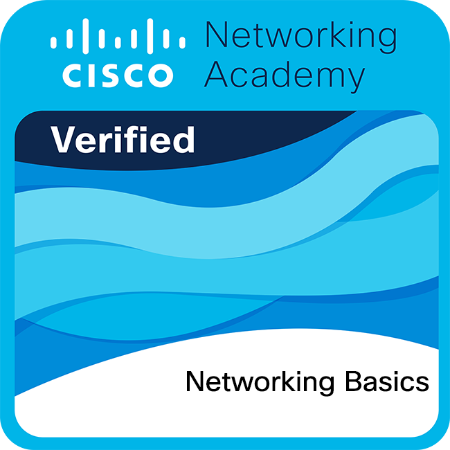 Cisco Networking Academy Networking Basics digital badge